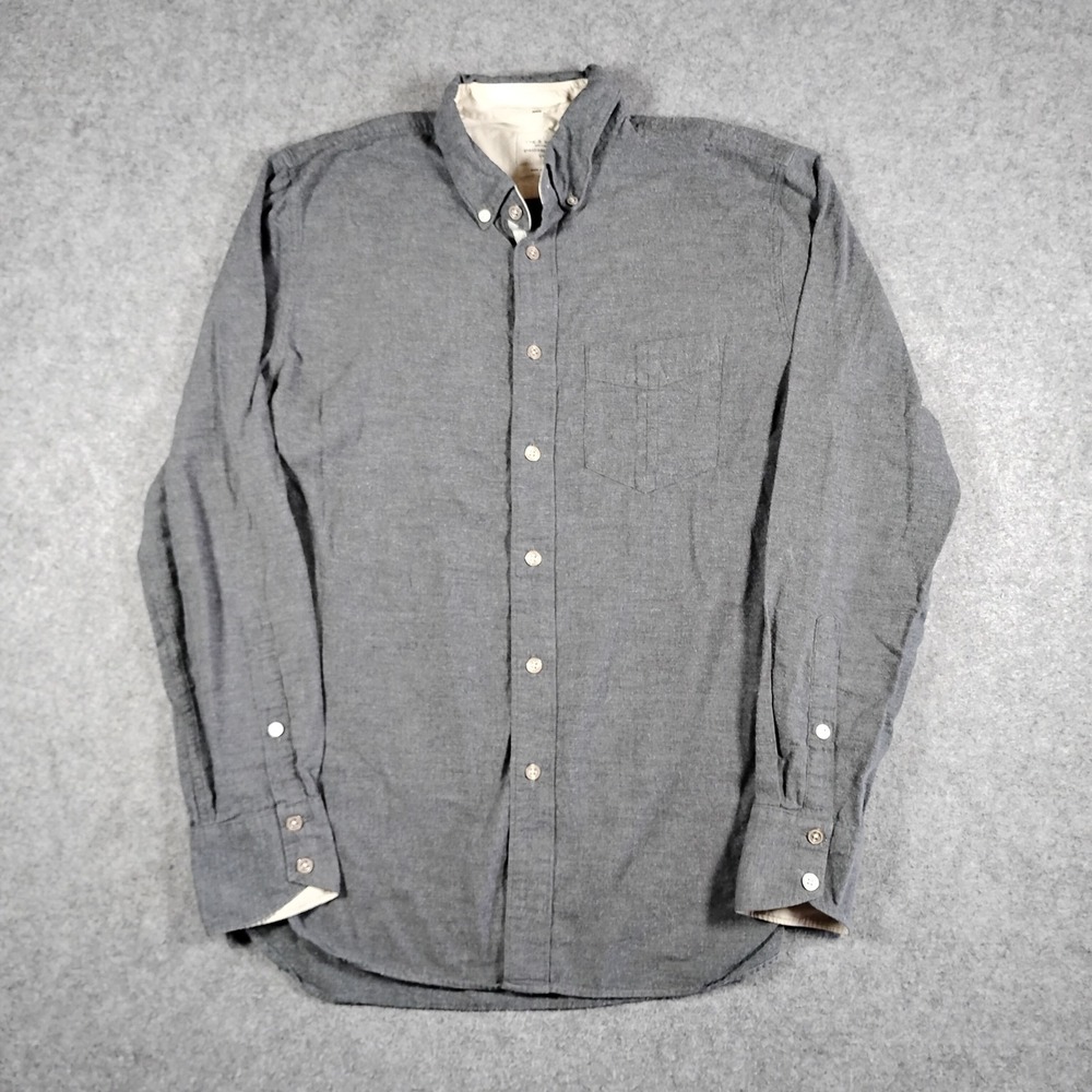Rag‎ & Bone Standard Issue Mens Gray Cotton Button Down Shirt Small S/P